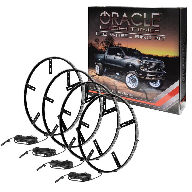 Oracle Led Illuminated Wheel Rings - Double Led - White 1