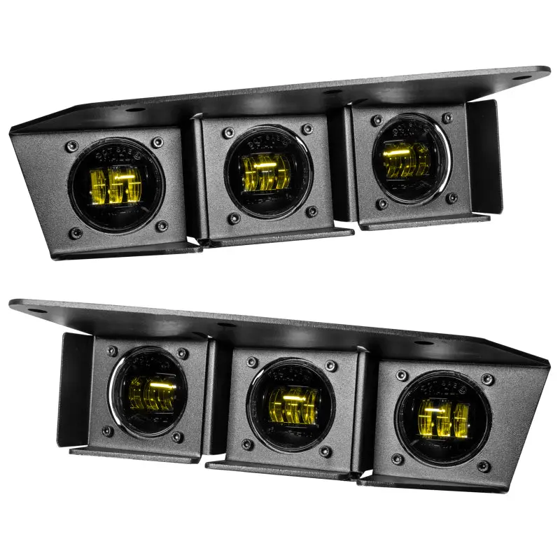 Oracle Lighting 21-22 Ford Bronco Triple Led Fog Light Kit For Steel Bumper - Yellow 1