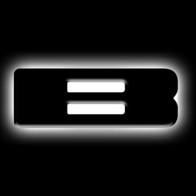 Oracle Lighting Universal Illuminated Led Letter Badges - Matte Blk Surface Finish - B 1