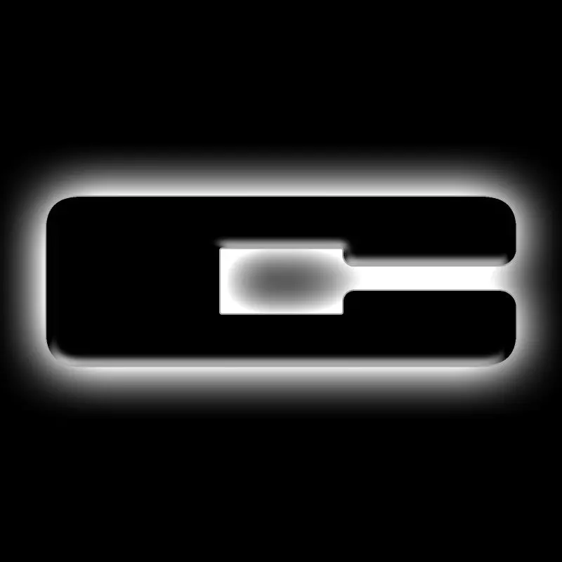 Oracle Lighting Universal Illuminated Led Letter Badges - Matte Blk Surface Finish - C 1