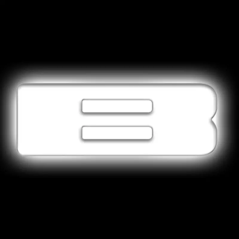Oracle Lighting Universal Illuminated Led Letter Badges - Matte Wht Surface Finish - B 1