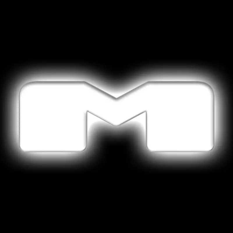 Oracle Lighting Universal Illuminated Led Letter Badges - Matte Wht Surface Finish - M 1