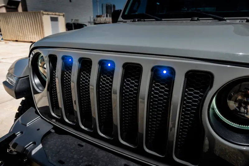 Oracle Pre-Runner Style Led Grille Kit For Jeep Wrangler Jl - Blue 1