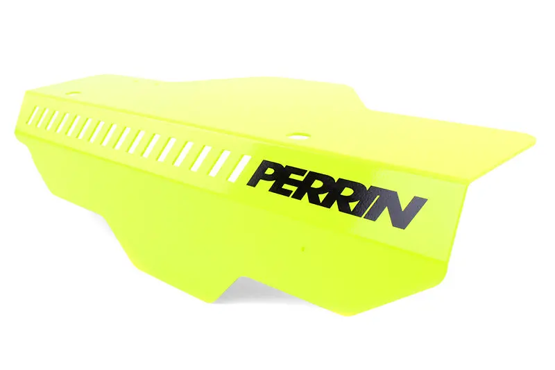 Perrin 02-14 Subaru Wrx / 04-21 Sti / 08-11 Impreza Pulley Cover - Neon Yellow 1