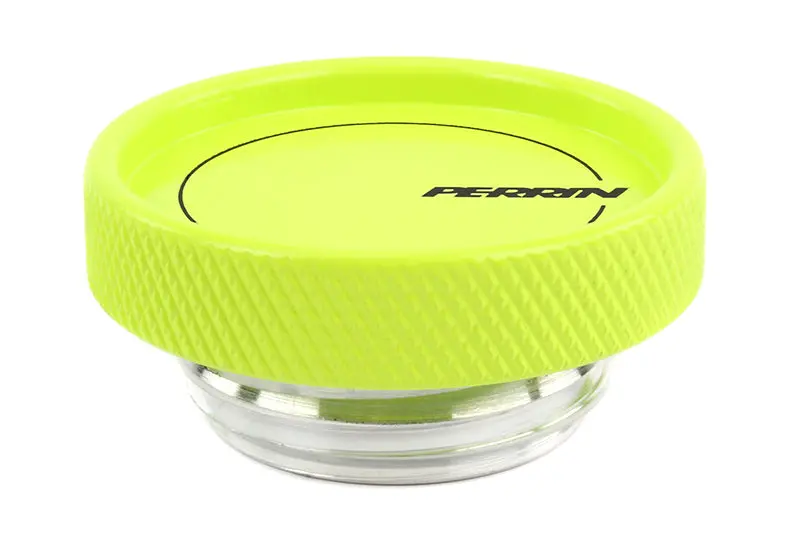 Perrin 02-25 Subaru Impreza/Wrx/Sti & 13-26 Crosstrek/Brz/Fr-S/Gr86/Gr86 Oil Fill Cap - Neon Yellow 2