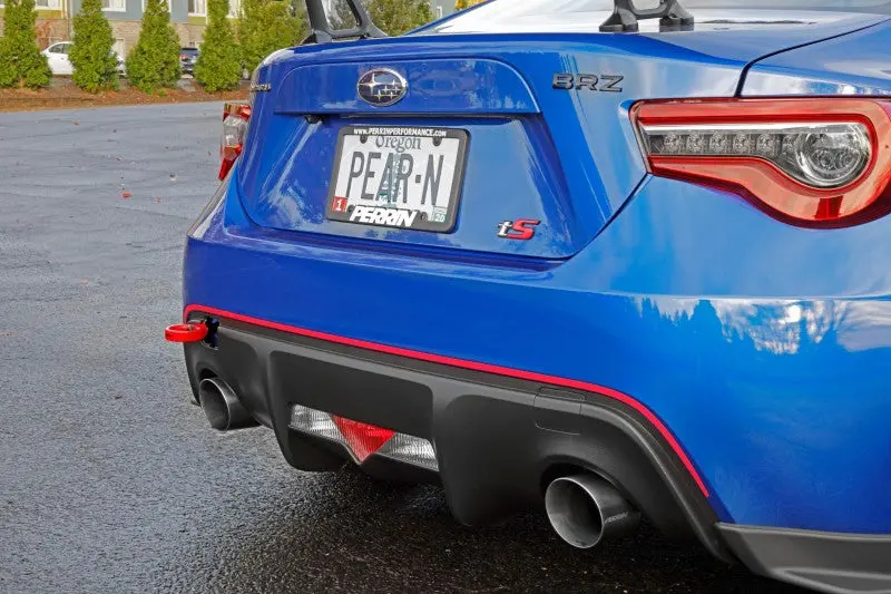 Perrin 13-26 Subaru Brz / 13-20 Scion Frs & Toyota 86 / 22-26 Gr86 Tow Hook Kit (Rear) - Red 1