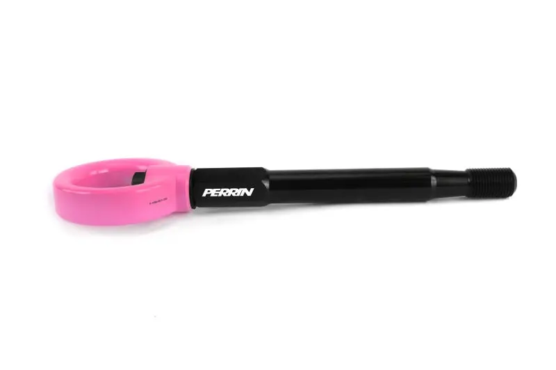 Perrin 22-25 Subaru Wrx / 18-23 Crosstrek / 17-23 Impreza Forester Tow Hook Kit (Front) - Hyper Pink 2