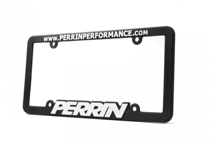 Perrin License Plate Frame - Black W/White Lettering 1