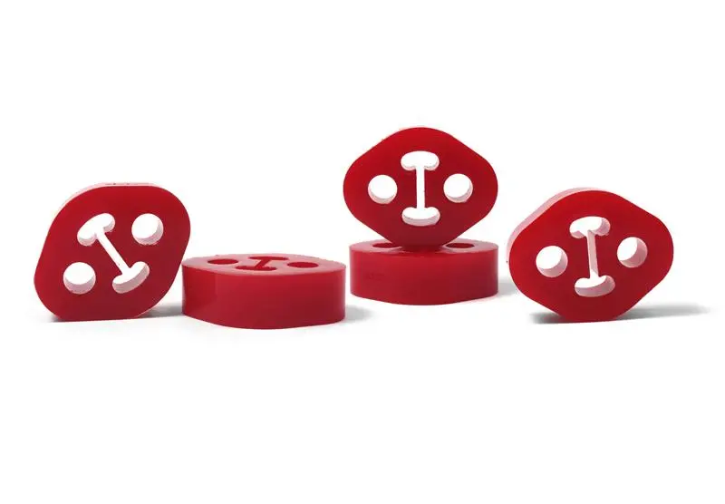 Perrin Subaru / Universal 12Mm Id 1.5In. Hole Offset Exhaust Hanger - Red (Sold Individually) 1