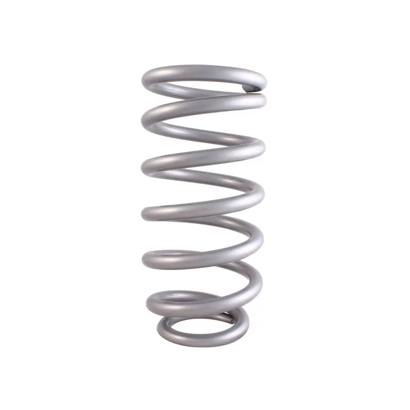 Qa1 4-1/8In Id Tapered High Travel Spring - 10In Length X 450Lbs/In - Silver Powder Coated 1