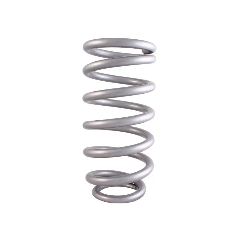 Qa1 4-1/8In Id Tapered High Travel Spring - 10In Length X 450Lbs/In - Silver Powder Coated 2