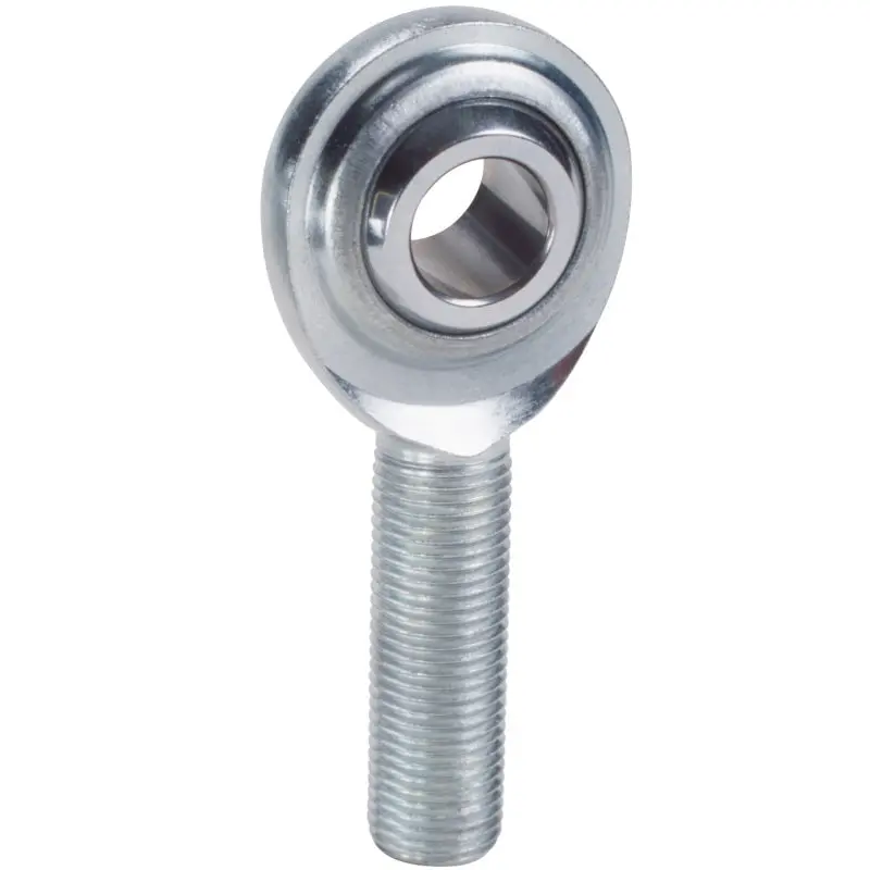 Qa1 C Series 2-Pc Rod End - Male/Left Hand - .25In Bore X 1/4-28 - Carbon Steel 2