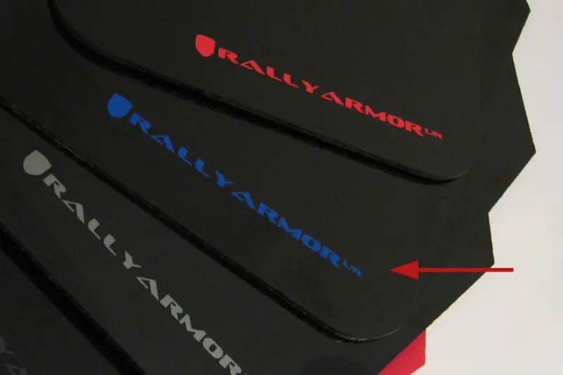 Rally Armor 02-07 Subaru Wrx/Sti/Rs/2.5I (Wagons Req. Mod.) Black Ur Mud Flap W/Blue Logo 2