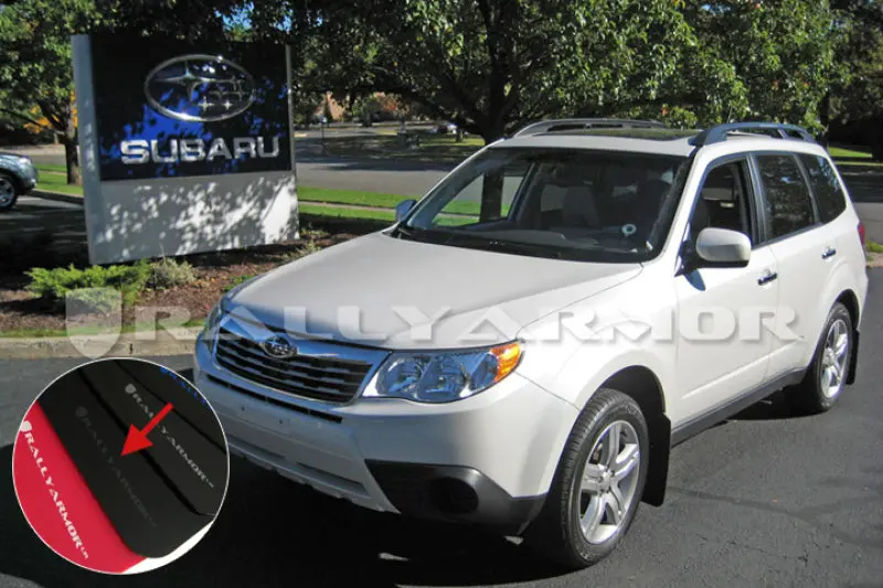Rally Armor 09-13 Subaru Forester Black Ur Mud Flap W/ Grey Logo 2