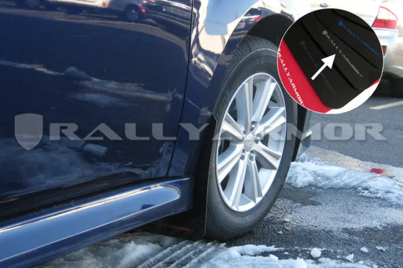 Rally Armor 10-14 Subaru Legacy Black Ur Mud Flap W/ Silver Logo 2