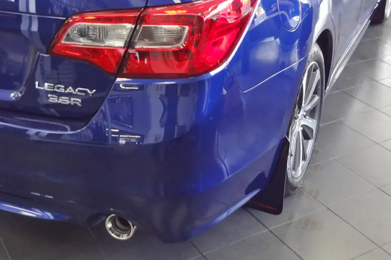 Rally Armor 15-19 Subaru Legacy Black Ur Mud Flap W/ Grey Logo 2