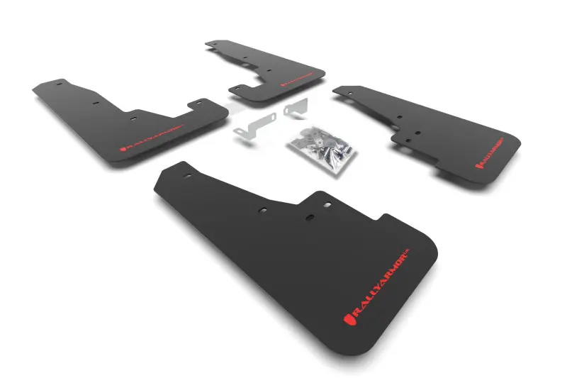 Rally Armor 16-26 Dodge Durango Gt/Hellcat/Rt/Srt 392/Sxt Black Ur Mud Flap Red Logo 1