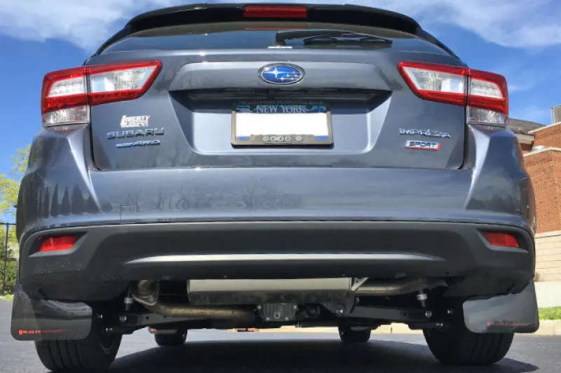Rally Armor 17-23 Subaru Impreza 4D/5D Black Ur Mud Flap W/Blue Logo 2