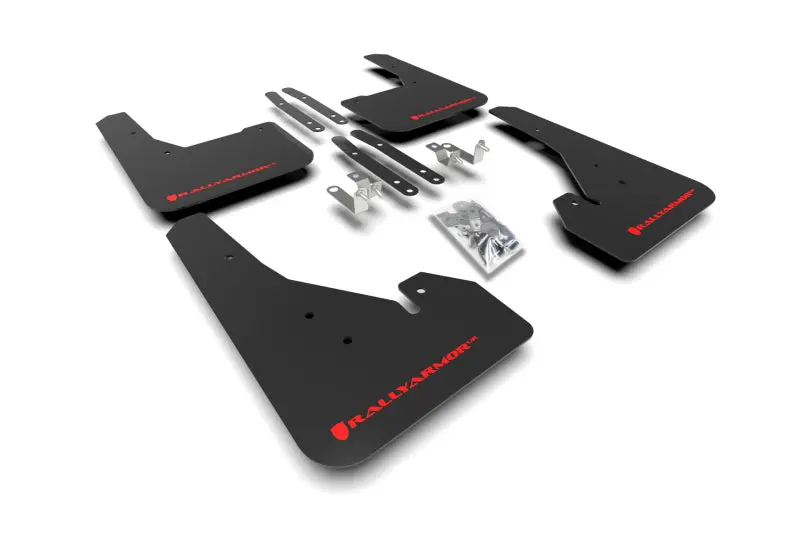 Rally Armor 18-26 Toyota Corolla Hatchback Black Ur Mud Flap Red Logo 1