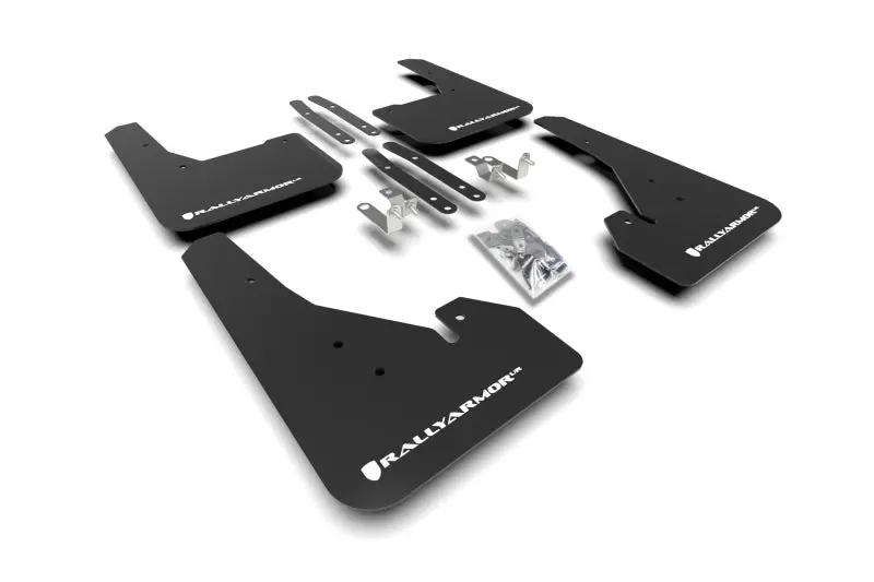 Rally Armor 18-26 Toyota Corolla Hatchback Black Ur Mud Flap White Logo 1