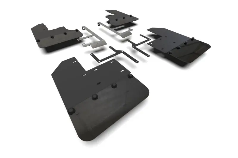 Rally Armor 19-25 Jeep Jt Gladiator (Mojave/Rubicon) Black Mud Flap W/Metallic Black Logo 1