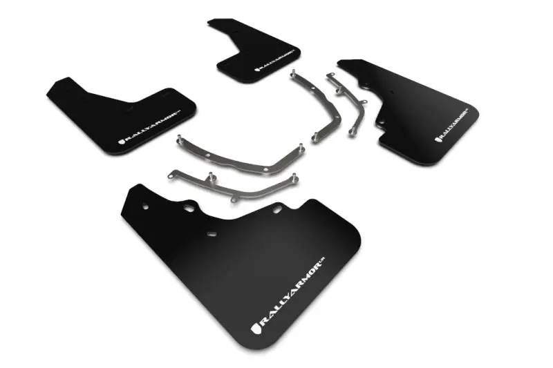 Rally Armor 19-26 Mazda3 Hatchback Black Ur Mud Flap W/White Logo 1