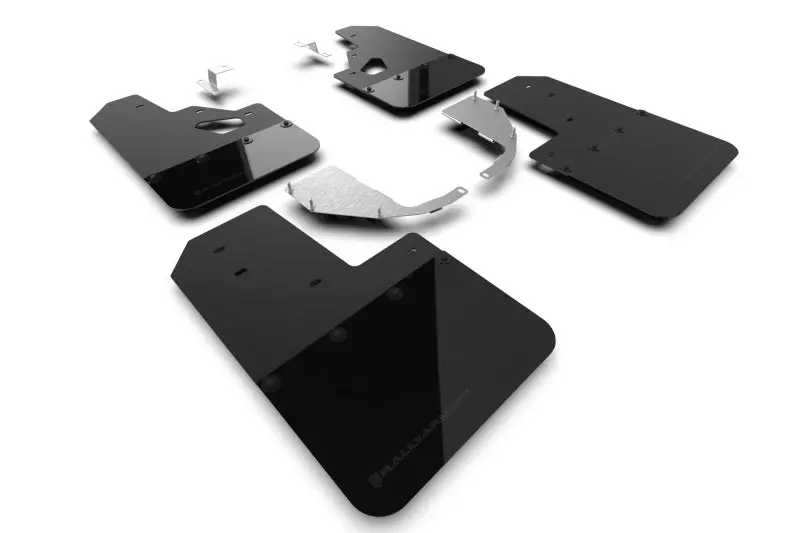 Rally Armor 21-25 Ford Bronco (Steel Bmpr + Rr - No Rptr/Sprt) Blk Mud Flap W/Met. Blk Logo 1