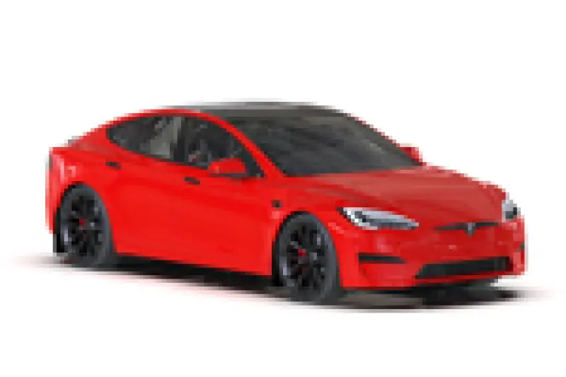 Rally Armor 21-26 Tesla Model S/ S Plaid Black Ur Mud Flap W/Metallic Black Logo 2