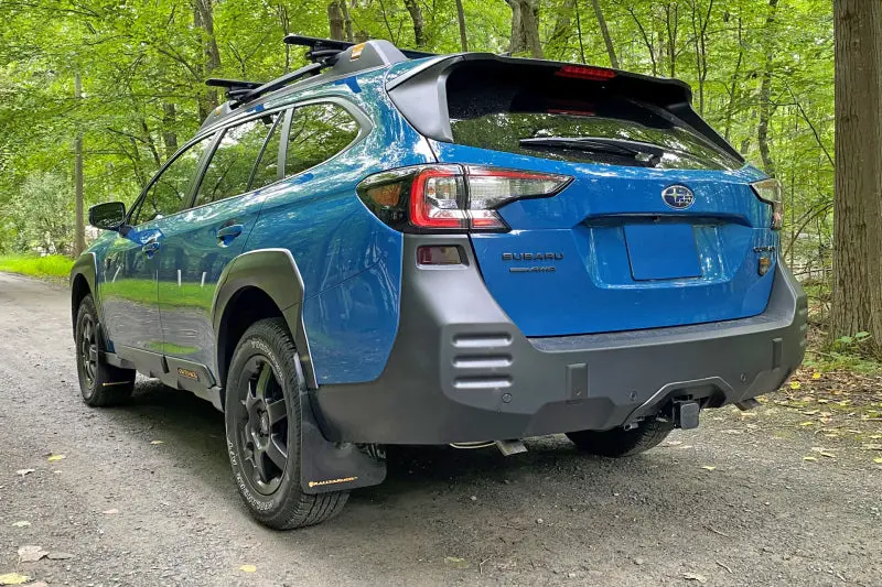 Rally Armor 22-25 Subaru Outback Wilderness Black Mud Flap Wild Orange Logo 2