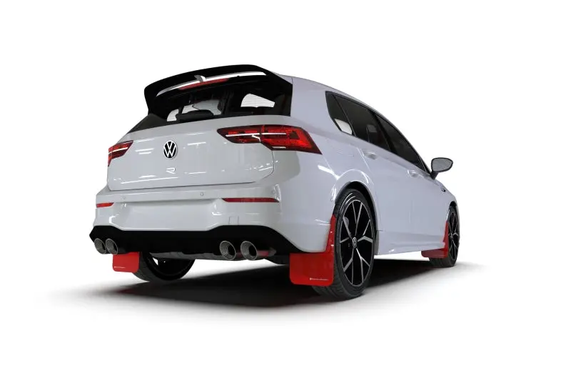 Rally Armor 22-25 Vw Mk8 Golf Gti/R Black Ur Mud Flap W/Red Logo 2