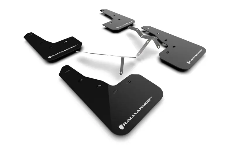 Rally Armor 22-26 Honda Civic/Civic Si/Sport Black Ur Mud Flap W/White Logo 1
