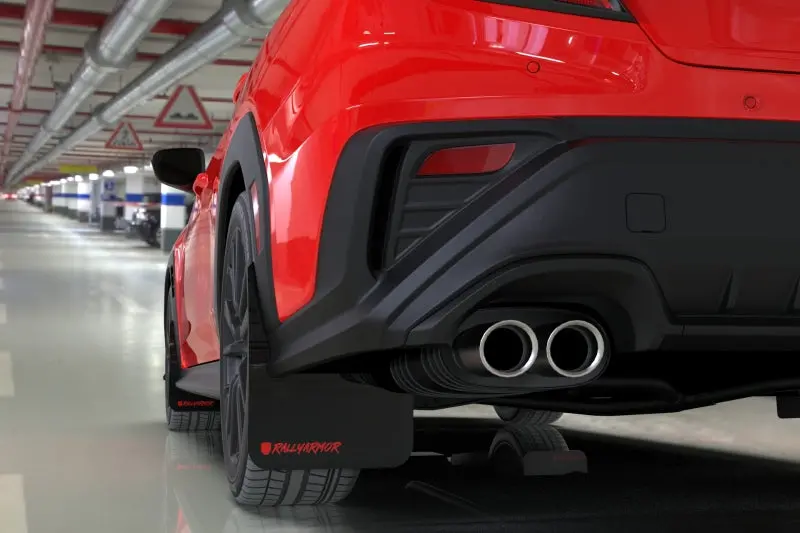 Rally Armor 22-26 Subaru Wrx Black Ur Mud Flap Altered Font Met. Blk Logo 1