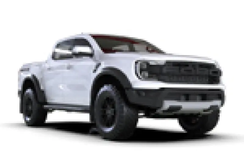 Rally Armor 23-25 Ford Ranger Raptor Black Ur Mud Flap White Logo 1