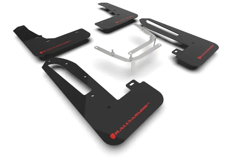 Rally Armor 23-26 Honda Civic Type R Black Mud Flap Red Logo 1