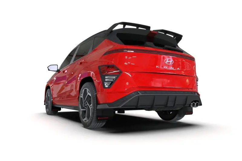 Rally Armor 24-25 Hyundai Kona N Line Black Ur Mud Flap - Red Logo 2