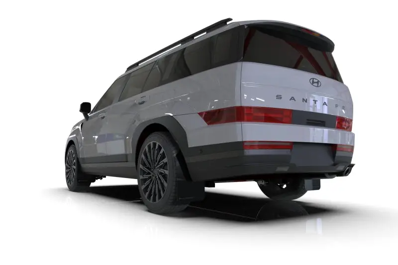 Rally Armor 24-26 Hyundai Santa Fe Black Mud Flap W/Dark Grey Logo 2
