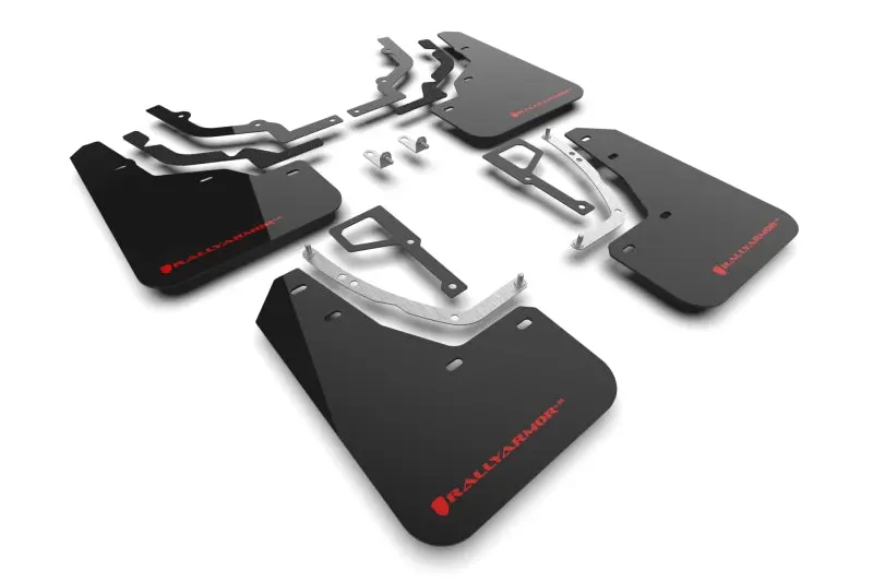 Rally Armor 25-26 Hyundai Ioniq 5 N Black Mud Flap W/Red Logo 1