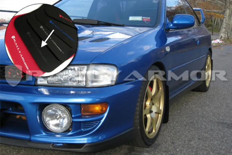 Rally Armor 93-01 Subaru Impreza Rs Black Ur Mud Flap W/ Grey Logo 2