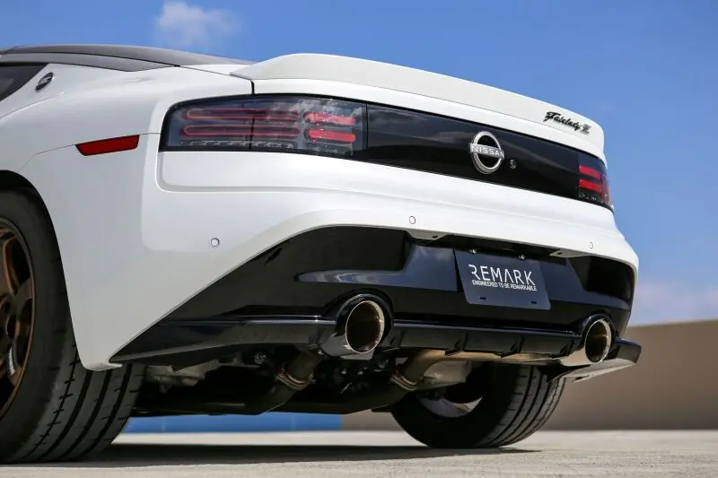 Remark 2023+ Nissan Z Burnt Stainless Double Wall Tip Axle Back Exhaust 1
