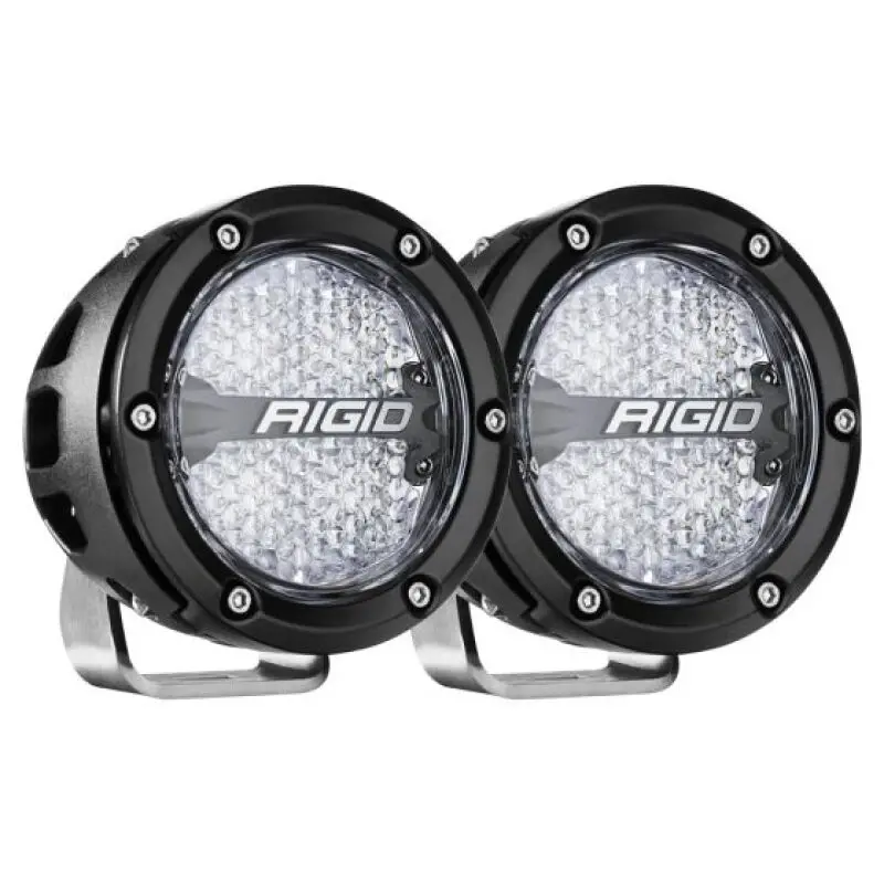 Rigid Industries 360-Series 4In Led Off-Road Diffused Beam - Rgbw Backlight (Pair) 2