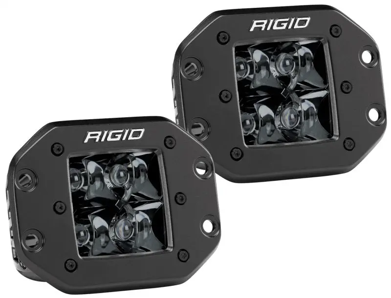 Rigid Industries D2 - Midnight Edition Flush Mount Spot Lights 1