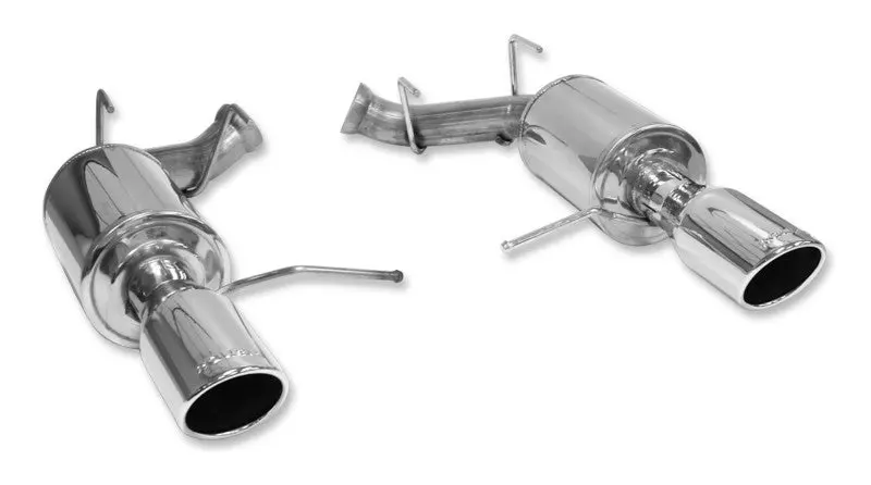 Roush 2011-2014 Ford Mustang V6 Enhanced Sound Dual Axle-Back W/ Round Tips 2