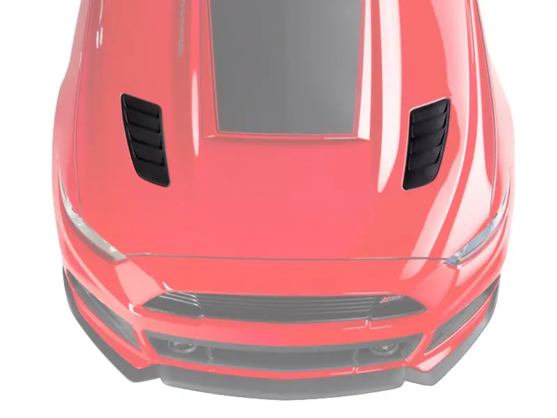 Roush 2015-2017 Ford Mustang Black Heat Extractors 2