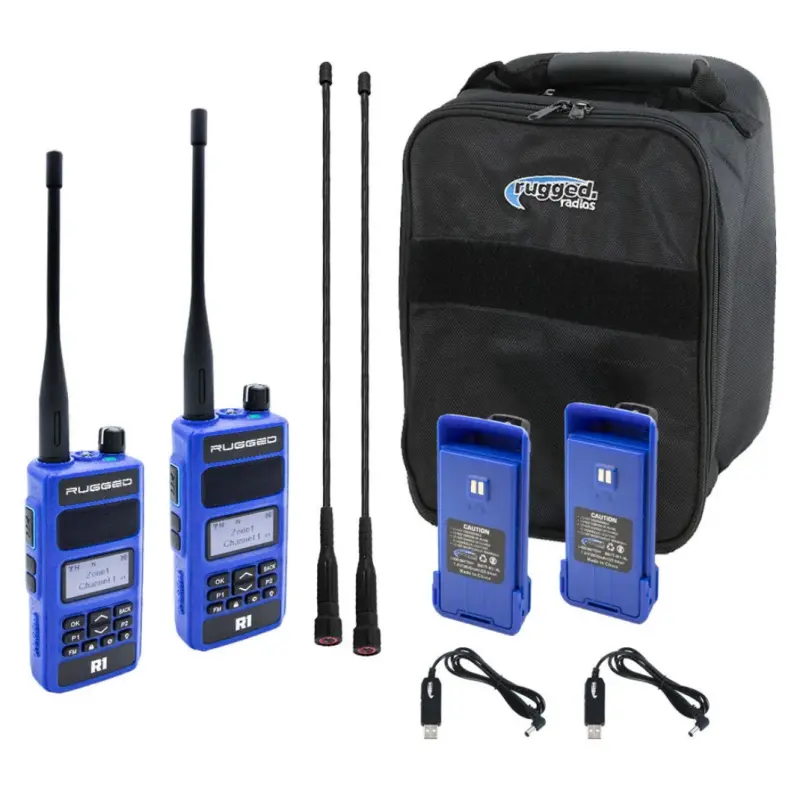 Rugged Radios R1 Ready Pack - Rugged R1 - Business Band Two Way Handheld Radios - Digital And Analog 2
