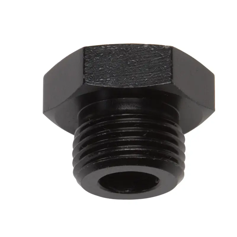 Russell Performance -6 An Straight Thread Plug (Black) 1