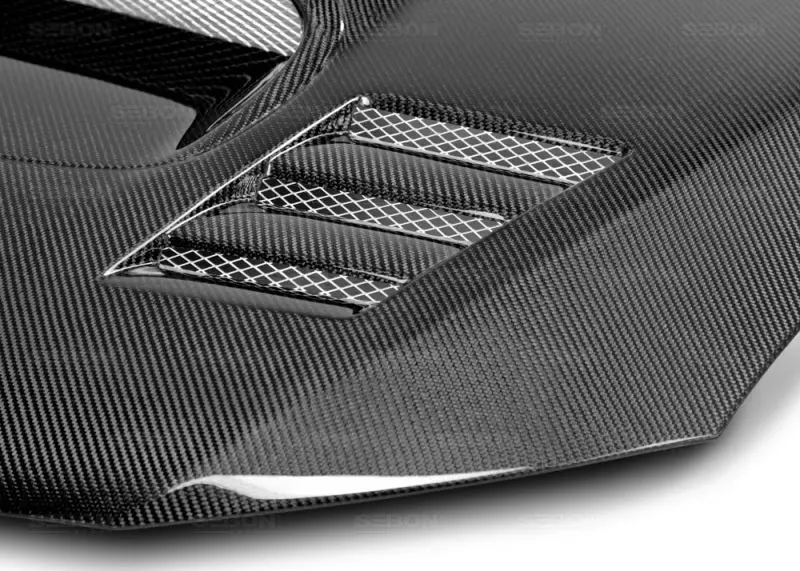 Seibon 08-09 Subaru Wrx/Sti Cwii-Style Carbon Fiber Hood 2