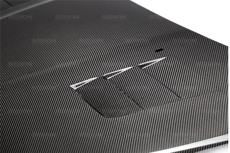 Seibon 15-16 Ford Focus Ts-Style Gloss Finish Carbon Fiber Hood 1