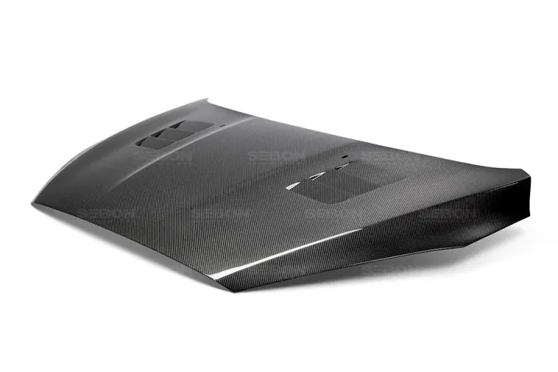 Seibon 15-16 Ford Focus Ts-Style Gloss Finish Carbon Fiber Hood 2