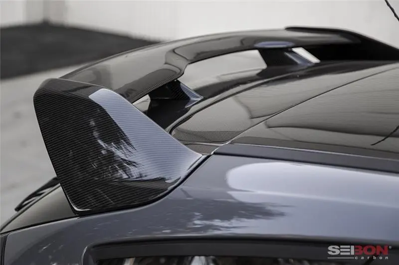 Seibon 2015-2017 Ford Focus St/Rs Hatchback Carbon Fiber Rear Spoiler (3Rd Brake Light Not Included) 2