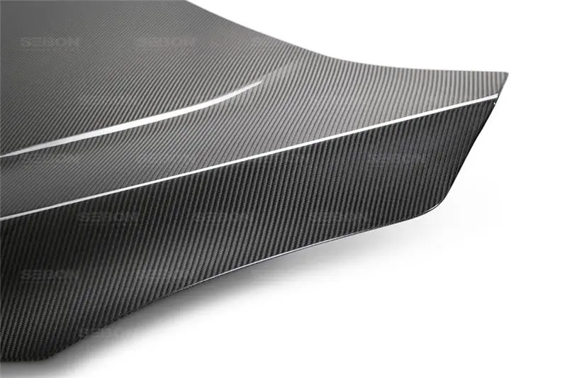 Seibon 2016-2017 Honda Civic Coupe/Sedan/Hatchback Oem Style Carbon Fiber Hood 1